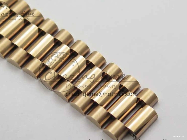 on 904 228239 Day-Date Version Dial President Stick Markers A2836 Bracelet RG RG RG New BP Dial 40mm 0313